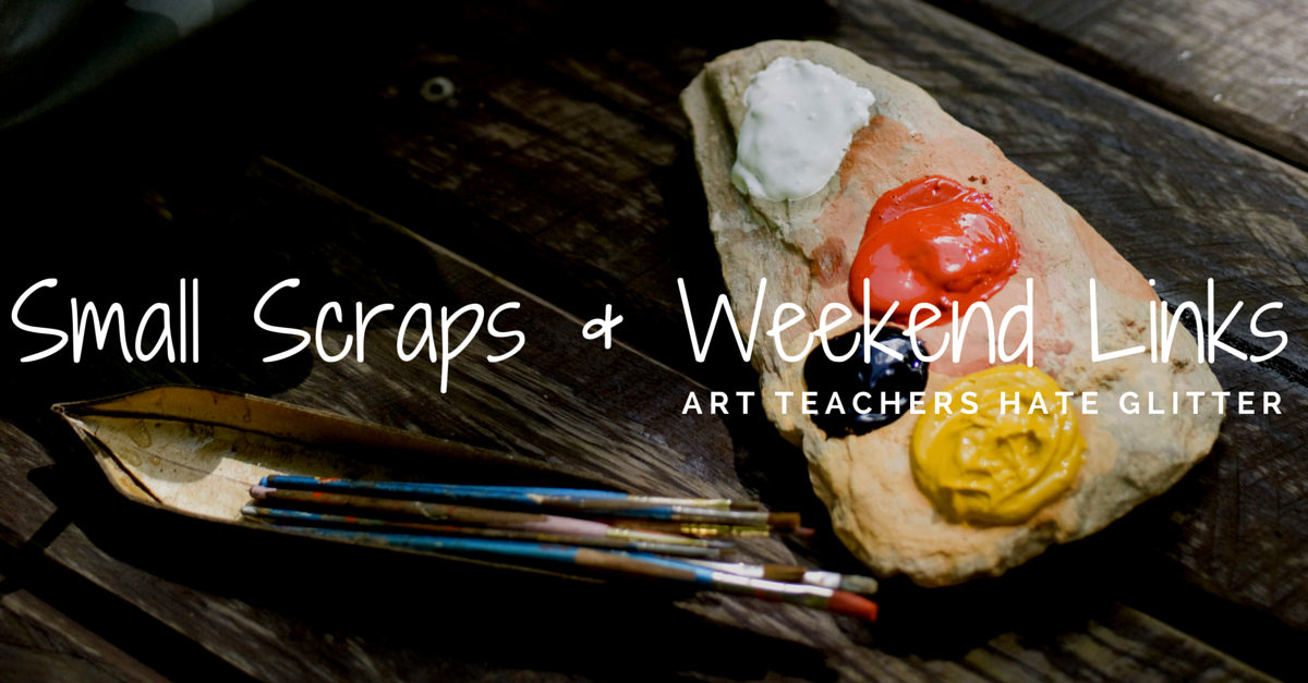 Small scraps and weekend links athglitter.com